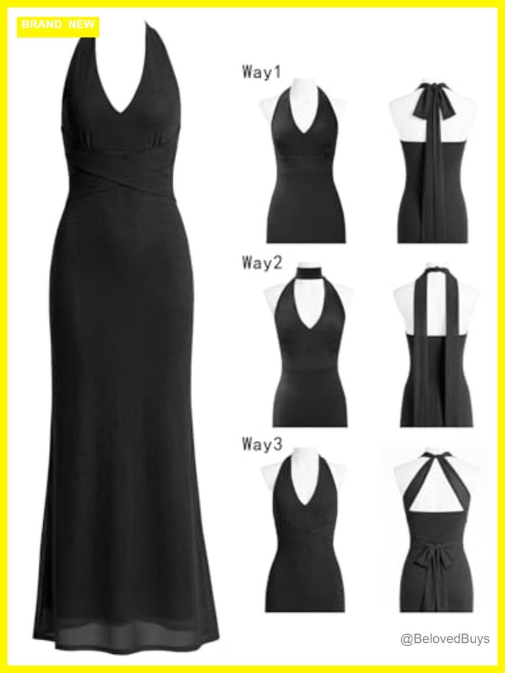 Women's Halter Neck Bodycon Maxi Dress Floral Mesh Formal Wedding Guest - Picture 4 of 6